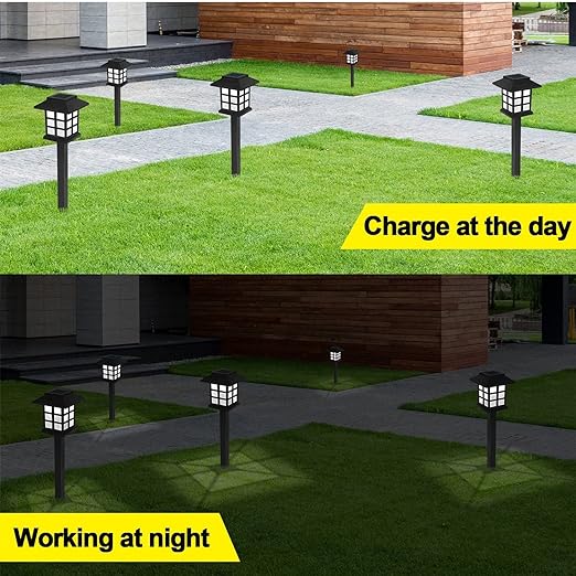 Solar Light Outdoor Waterproof Automatic on Off for Garden Fountain loght lamp Stand for Pathway Pack of 2 Solar Light Outdoor Waterproof Automatic on Off for Garden Fountain loght lamp Stand for Pathway Pack of 2